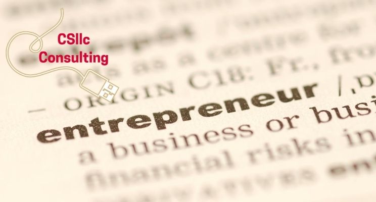 photo of dictionary highlighting the definition of 'entrepreneur'